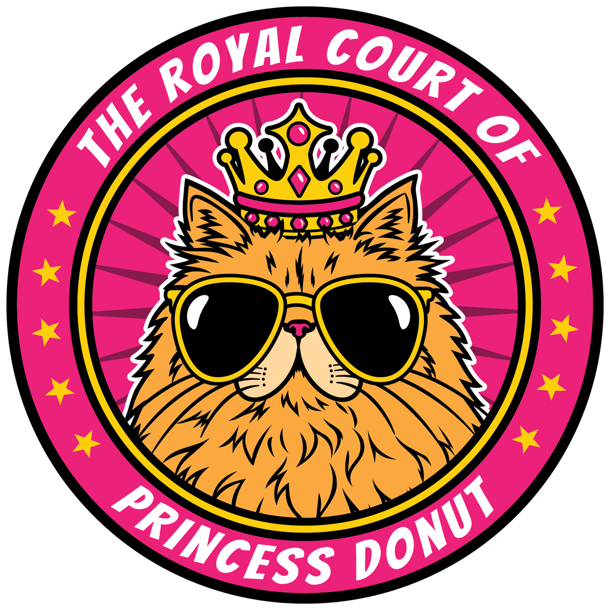 Royal Court of Princess Donut Sticker - 2x2