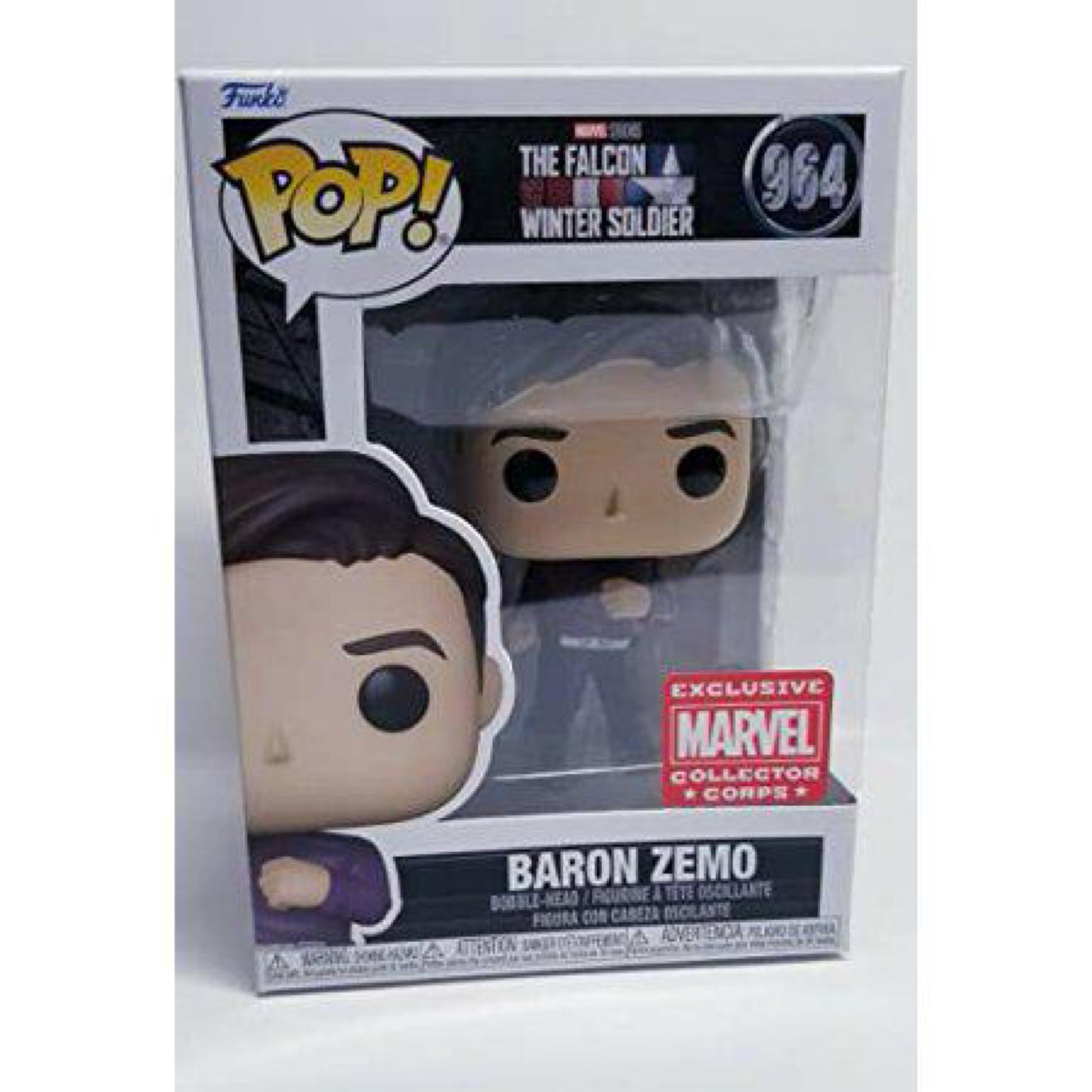 Funko Pop! Marvel Collector Corps Exclusive Baron Zemo #964 W/ free Acrylic Case