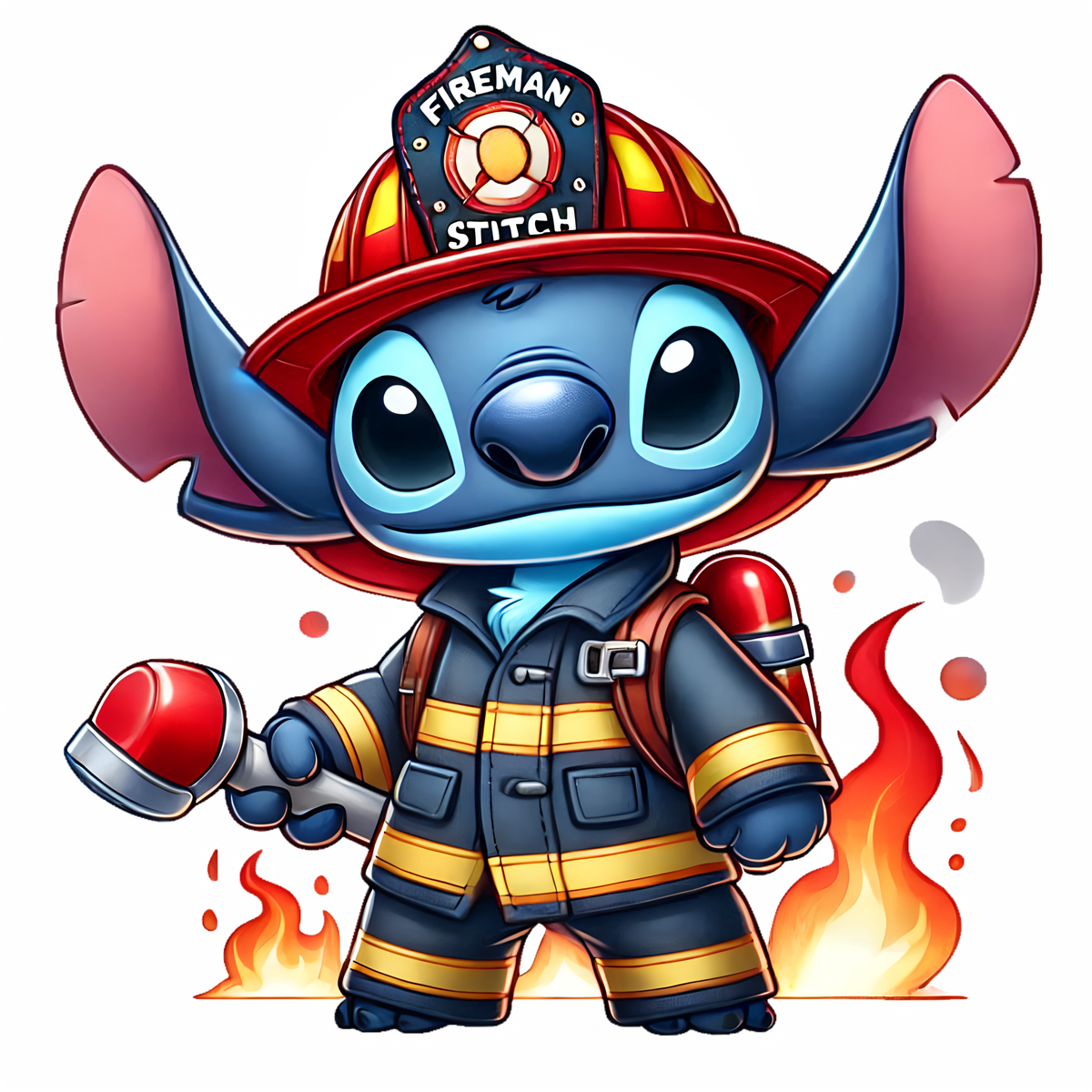 Fireman Stitch Sticker - 2x2