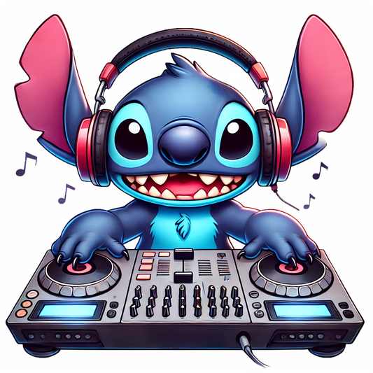 DJ Stitch Sticker - 2x2