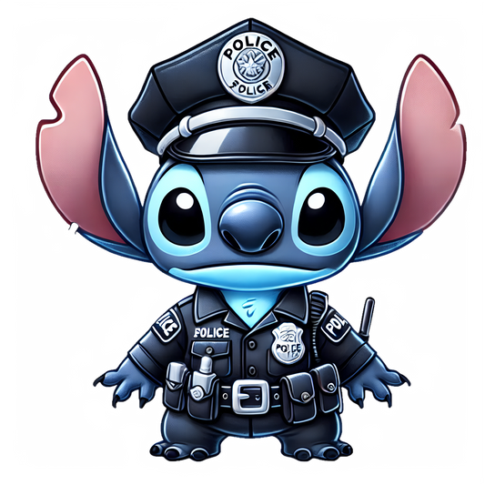 Policeman Stitch Sticker - 2x2