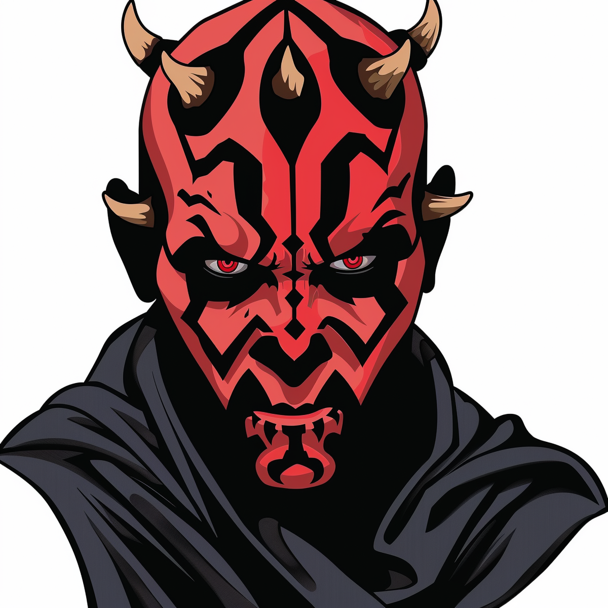 Darth Maul Sticker - 2x2