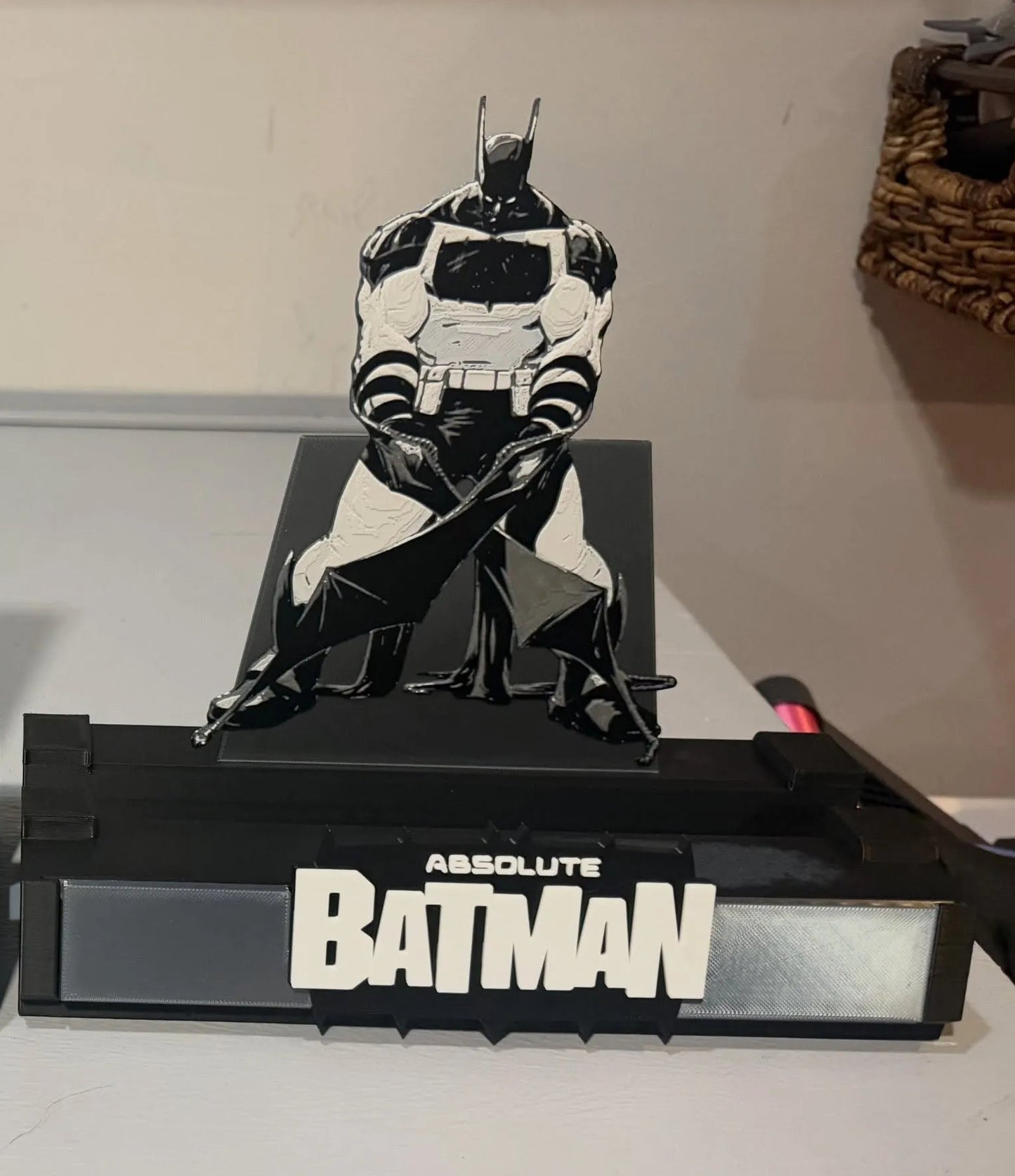 Absolute Batman Stand Front Plate