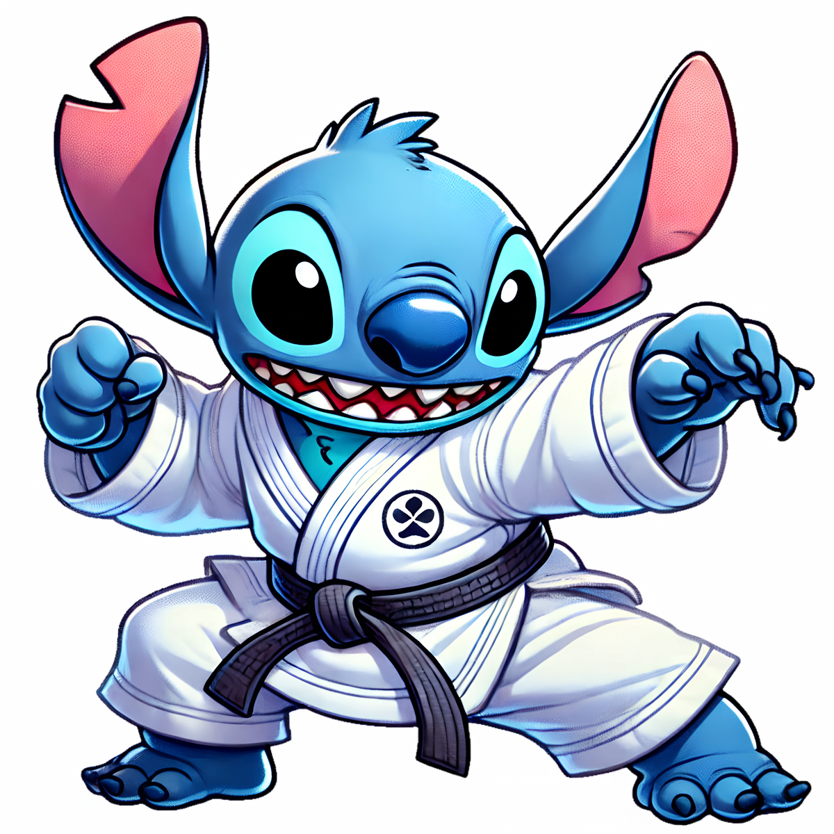 Karate Stitch Sticker - 2x2