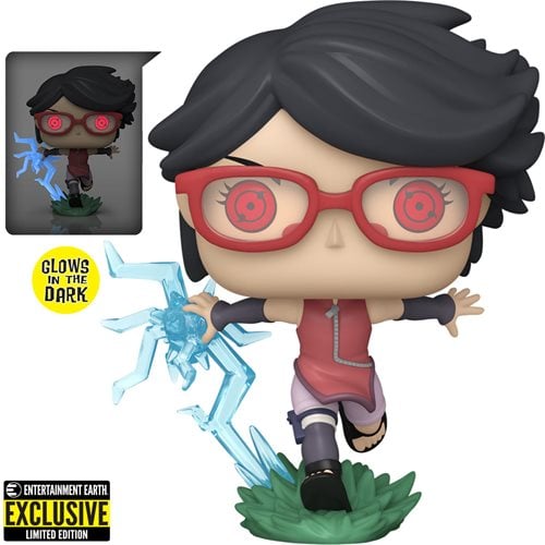 Boruto Sarada w Sharingan GITD Pop! Vinyl Figure  Not Mint