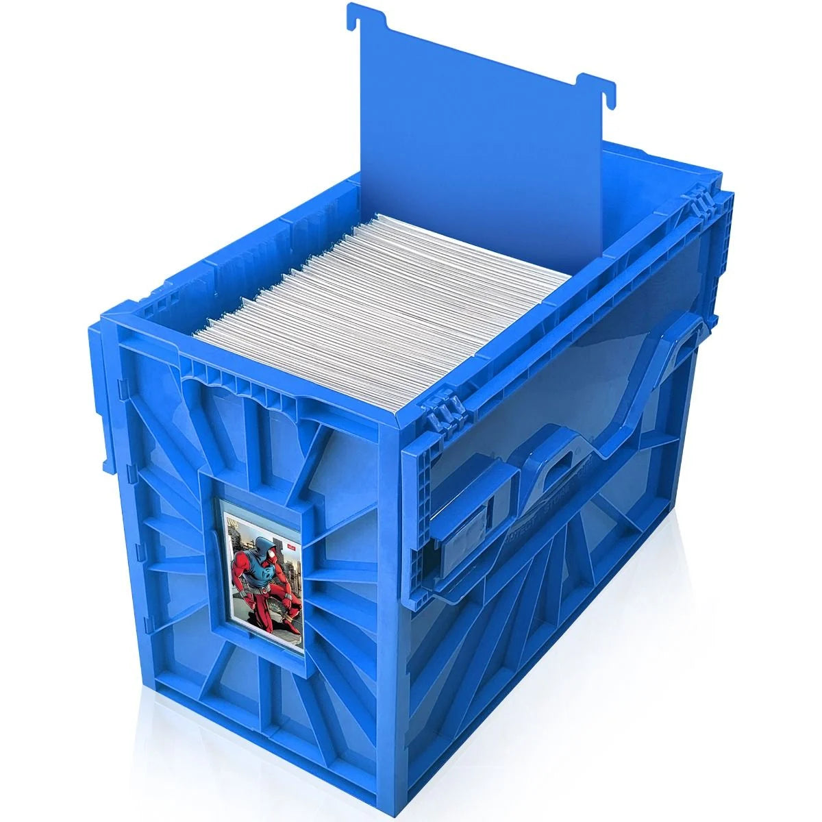 Short Comic Book Bin - Blue