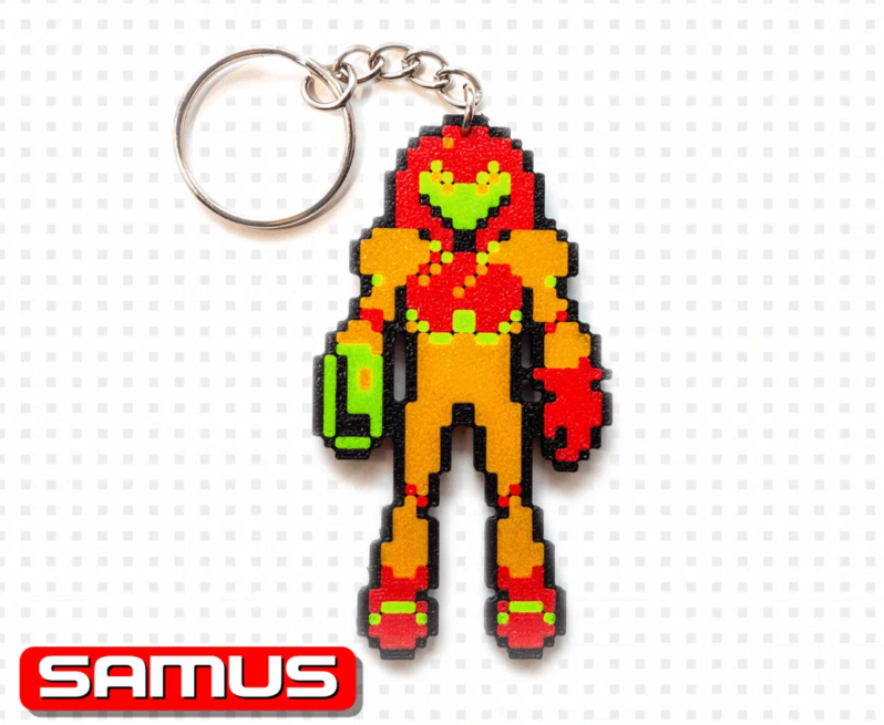 Samus Keychain