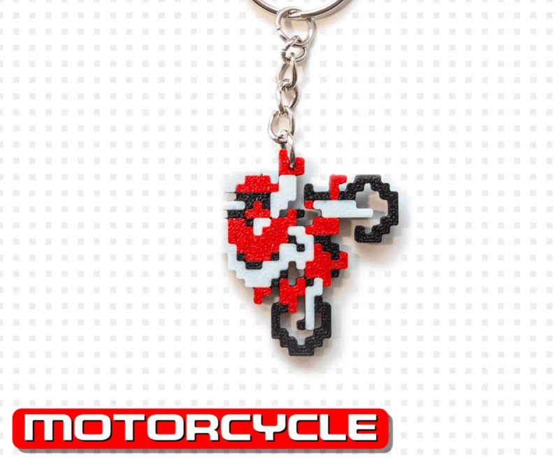 Excitebike Keychain