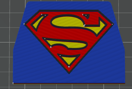 Superman Slab Stand End Caps