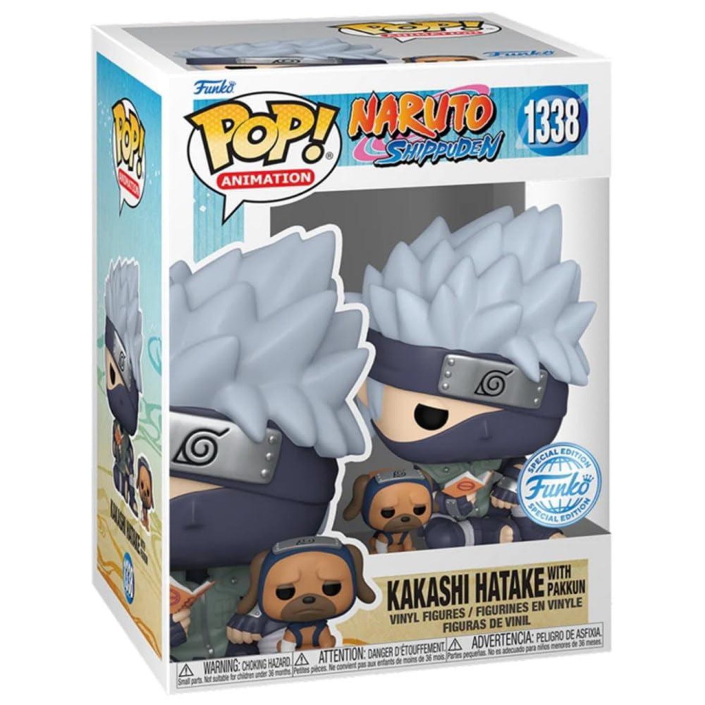 Funko Pop! Animation: Naruto - Kakashi with Pakkun (Exc)  Collectable Toy Figure for Collectors and Display