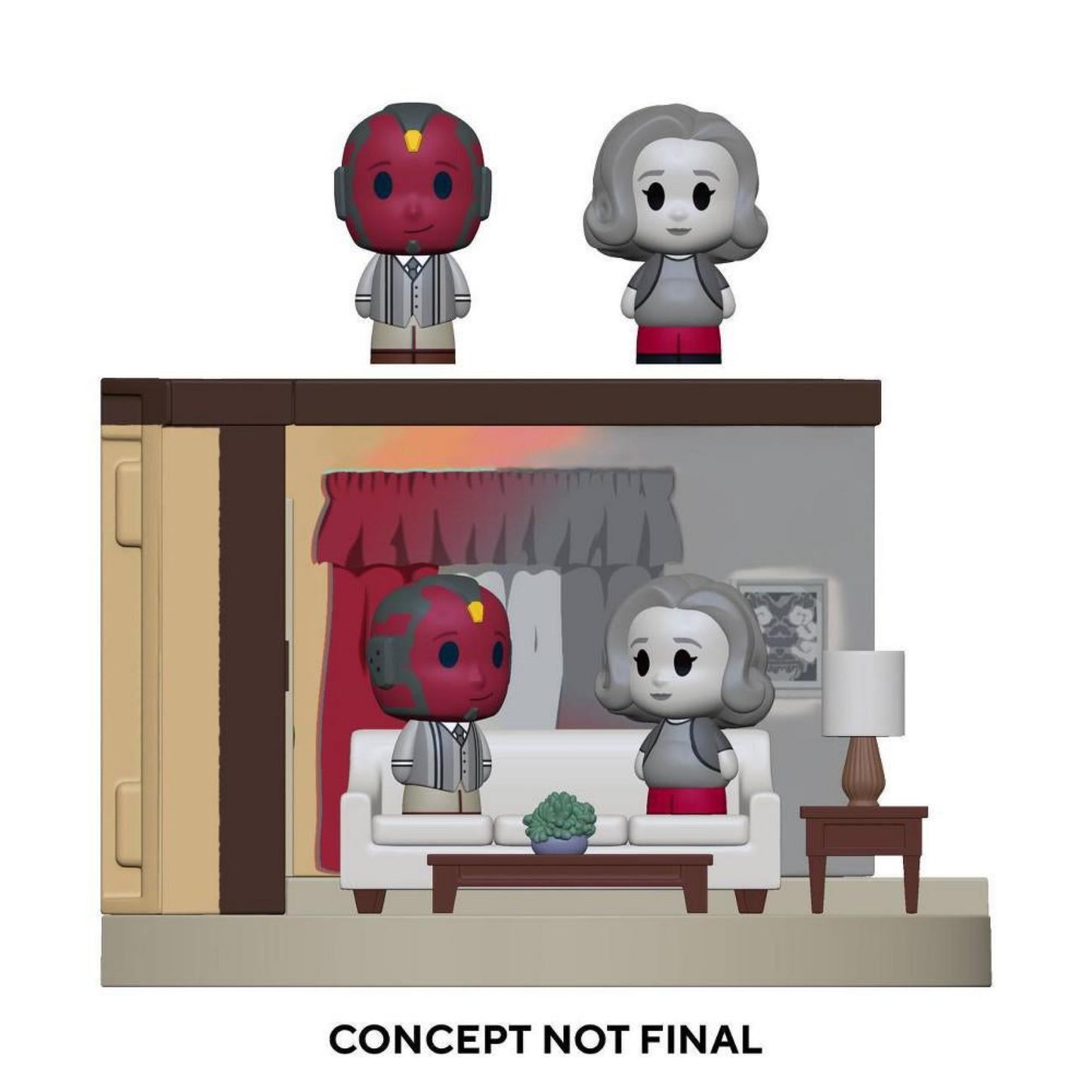 Funko Pop! Mini Moments Marvel Wandavision 1960 S Living Room Exclusive