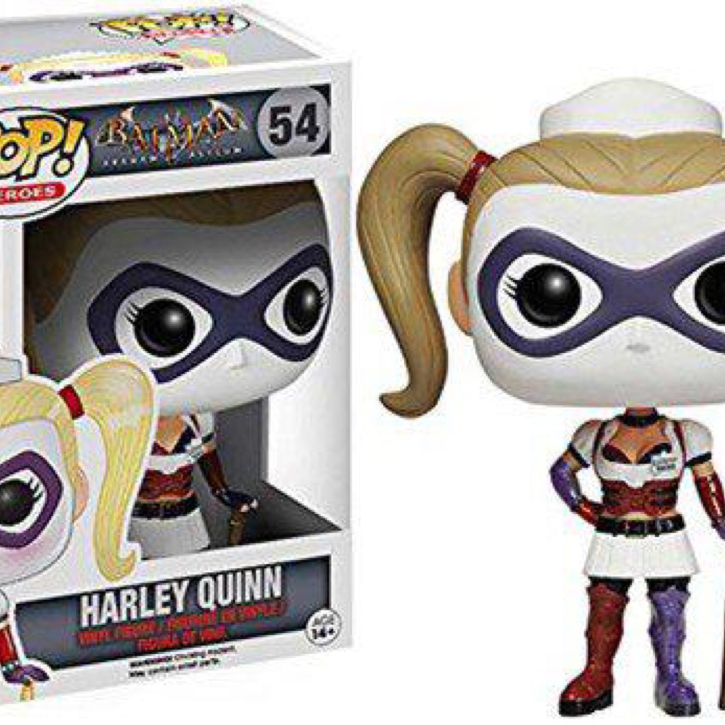 Funko Pop! Heroes: Arkham Asylum- nurse Harley Quinn