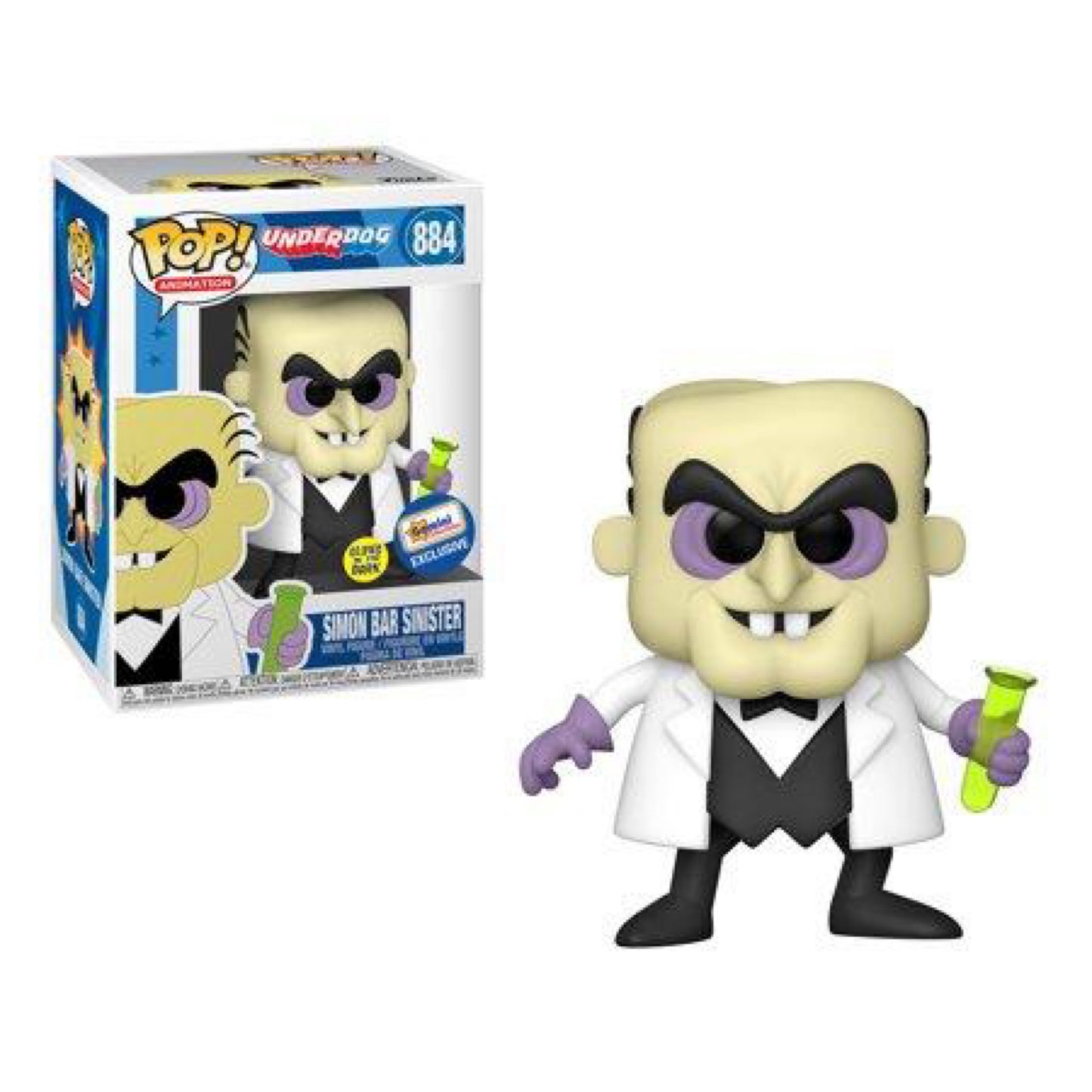 Funko Pop! Animation Underdog Simon Bar Sinister #884 [Glows in the Dark] Exclusive
