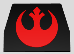 Star Wars Rebel Slab Stand End Cap